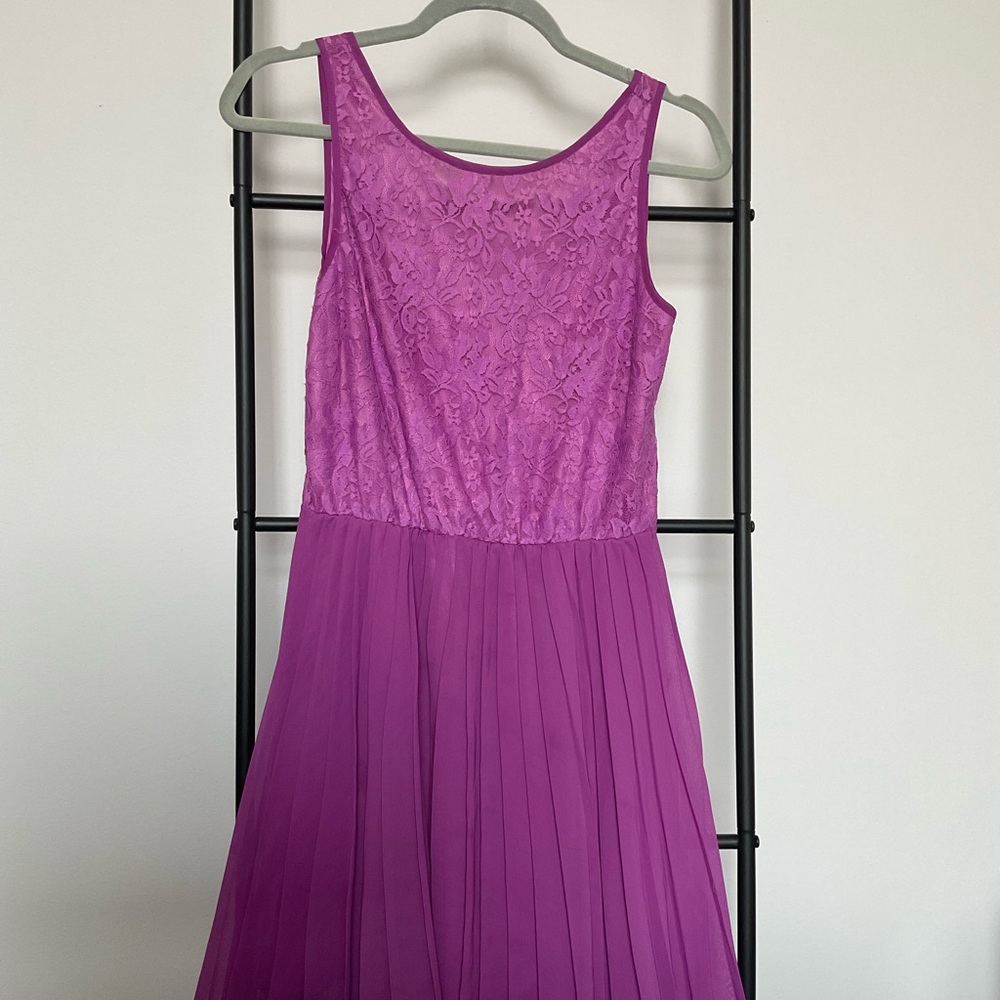 Hollister Purple Pleated Dress Reversible Mini